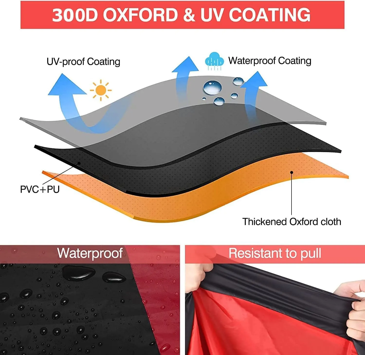 NEVERLAND Motorcycle Cover Waterproof Outdoor - Motorbike Scooter Covers Heavy Duty Medium with Lock-Holes, Bandage, Storage Bag Compatible with Harley Davidson Kawasaki Yamaha Honda Grom (Up to 86”)