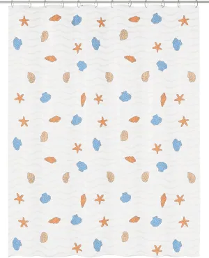 New Beach PVC Free 100% Peva Shower Curtain 70.9x78.7in [180x200cm]