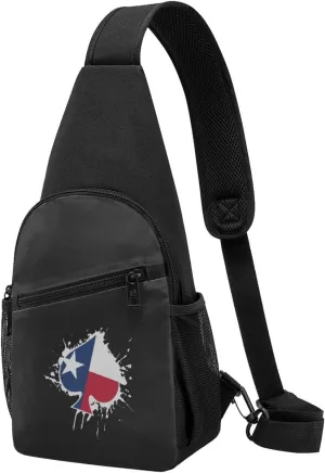 New Zealand Flag Spades Ace Poker Unisex Chest Bag Lightweight Crossbody Shoulder Bag Travel Pocket