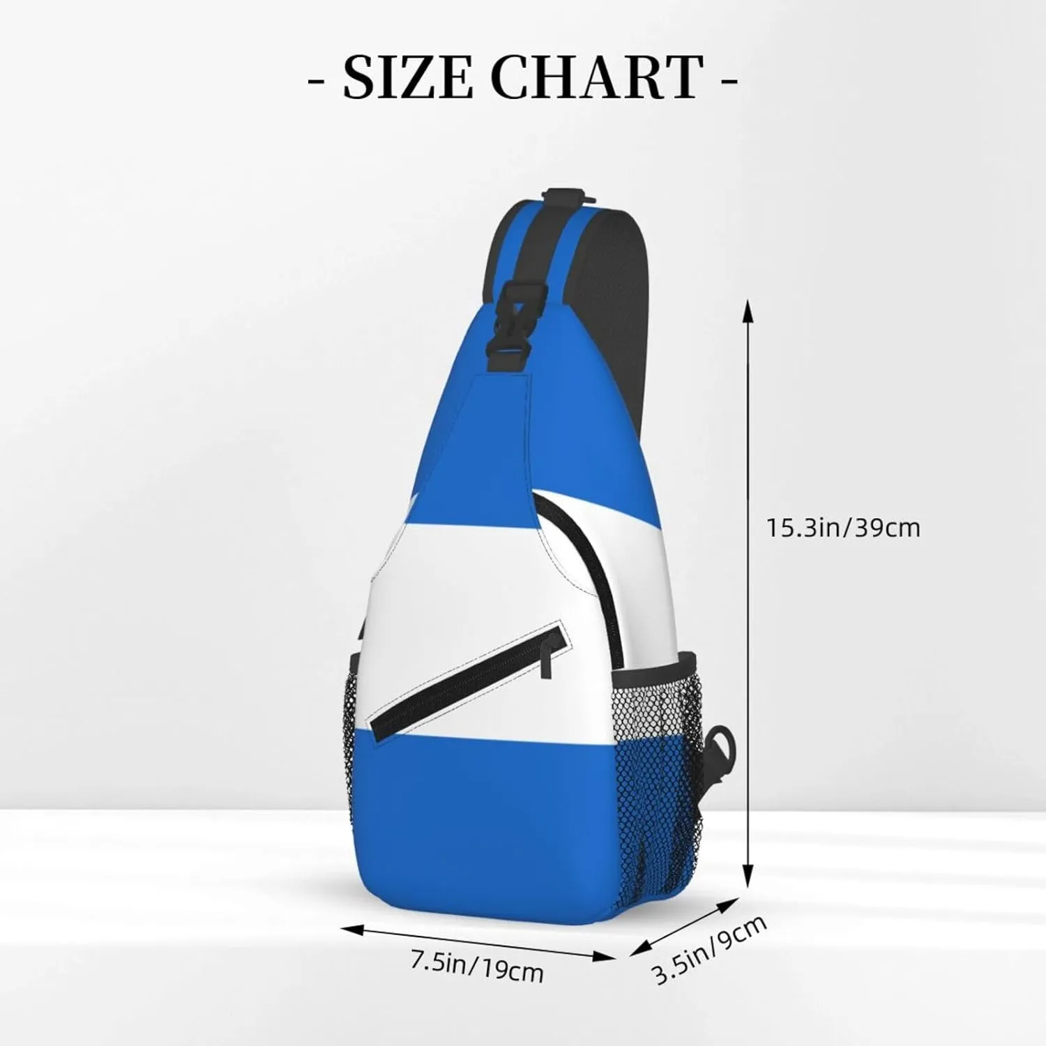 Nicaragua Flag Crossbody Bags Sling Backpack Cross Chest Bag Sports Shoulder Bag Gym Fanny Pack Adjustable Cycling Daypack Diagonally Rucksack for Running