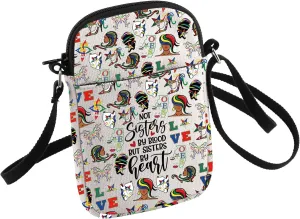 OES Sorority Crossbody Bag Not Sisters by Blood But Sis-ters by Heart Gift for Sorority Women