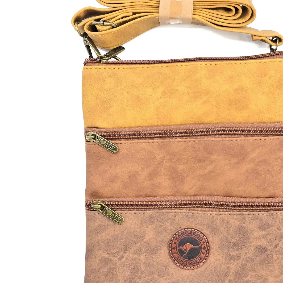Ombre Three Zip Suede Travel Bag