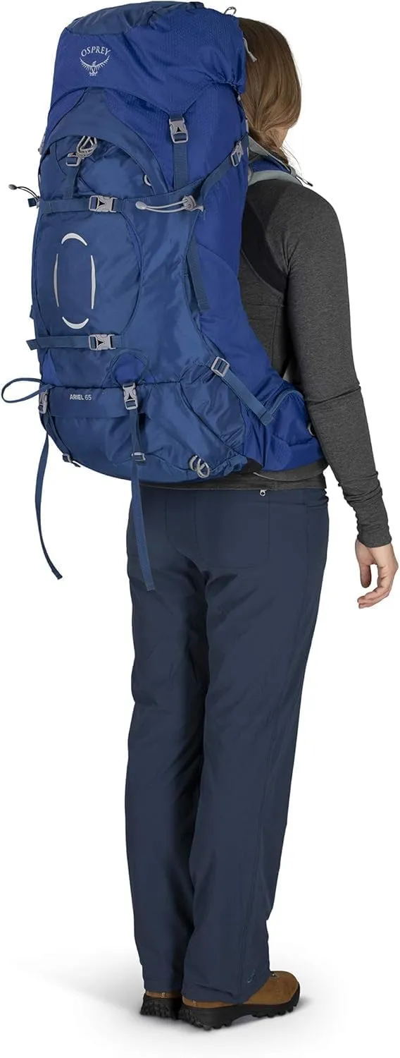 Osprey Ariel 65L Women's Backpacking Backpack, Ceramic Blue, WXS/S