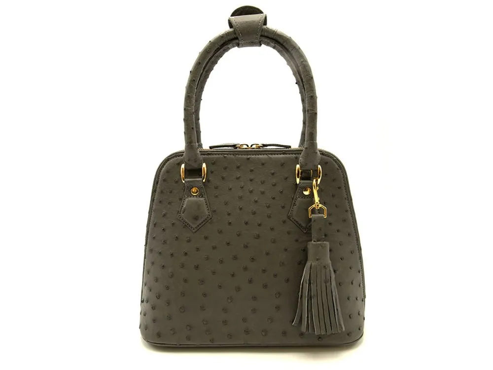 Ostrich Leather Knysna Midi Hepburn Bag