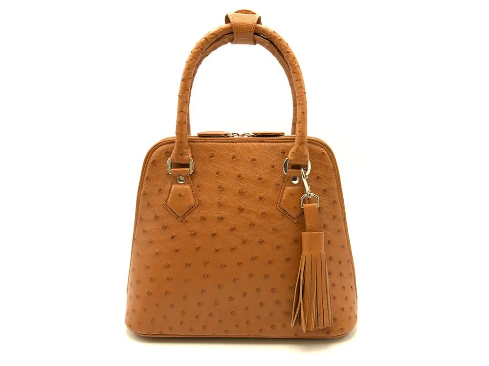 Ostrich Leather Knysna Midi Hepburn Bag