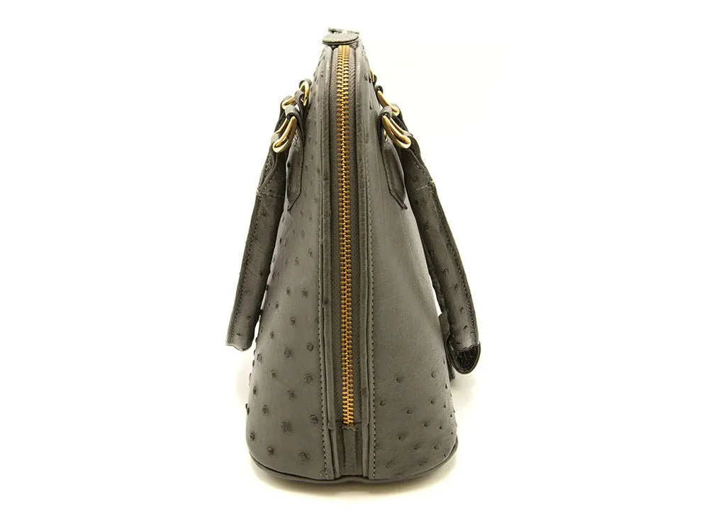 Ostrich Leather Knysna Midi Hepburn Bag
