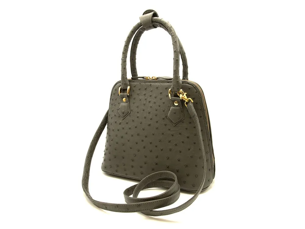 Ostrich Leather Knysna Midi Hepburn Bag