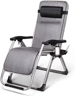 Outdoor Leisure Recliner Chair, Outdoor Folding Chair, Zero Gravity Reclining Camping Chair, Foldable Sun Beach Leisure Garden Beach Chair