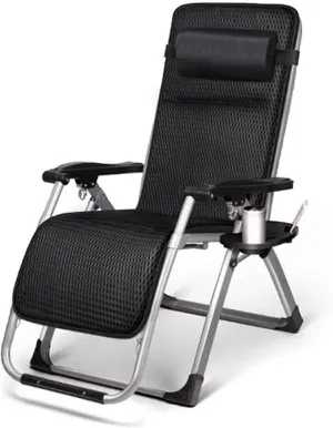 Outdoor Leisure Recliner Chair, Outdoor Folding Chair, Zero Gravity Reclining Camping Chair, Foldable Sun Beach Leisure Garden Beach Chair