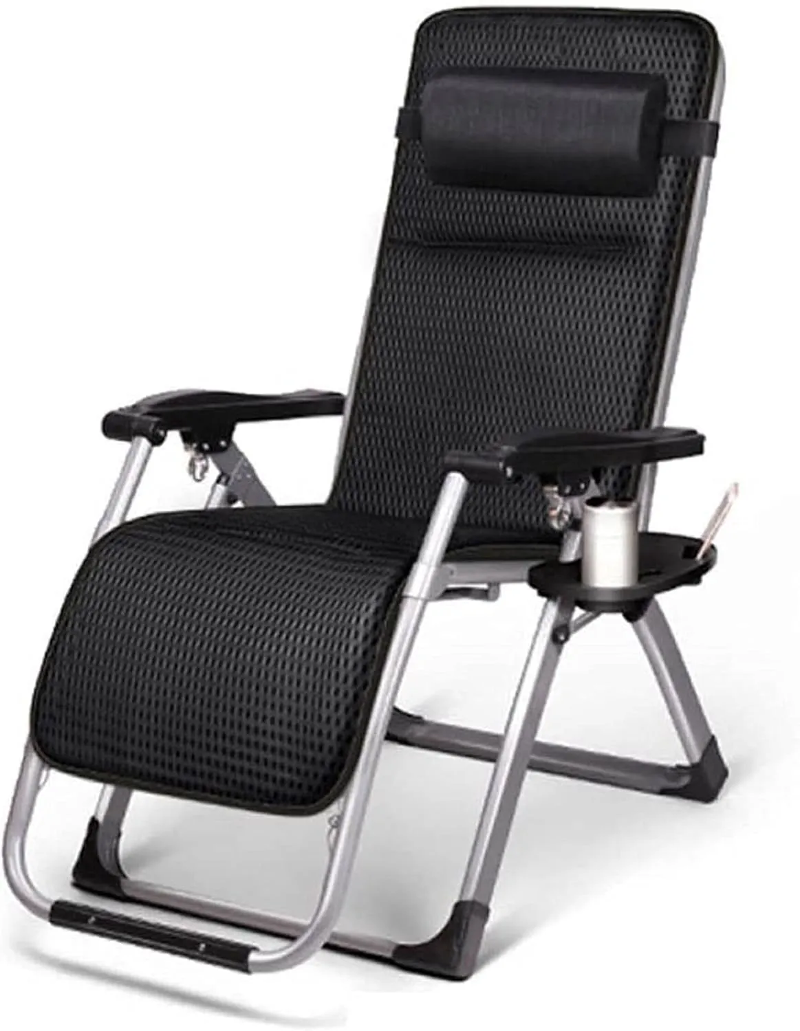 Outdoor Leisure Recliner Chair, Outdoor Folding Chair, Zero Gravity Reclining Camping Chair, Foldable Sun Beach Leisure Garden Beach Chair