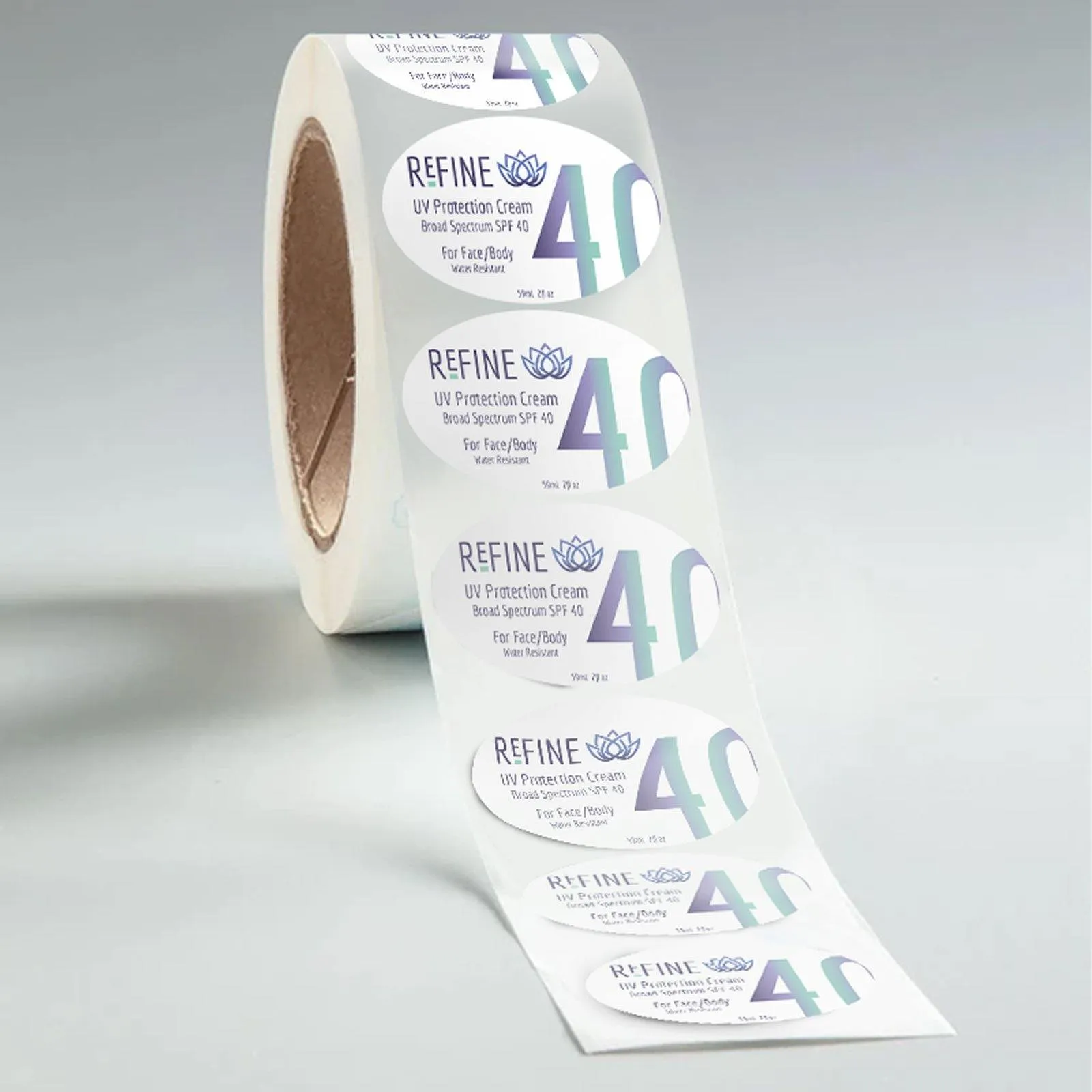 Oval Waterproof Cosmetic Labels