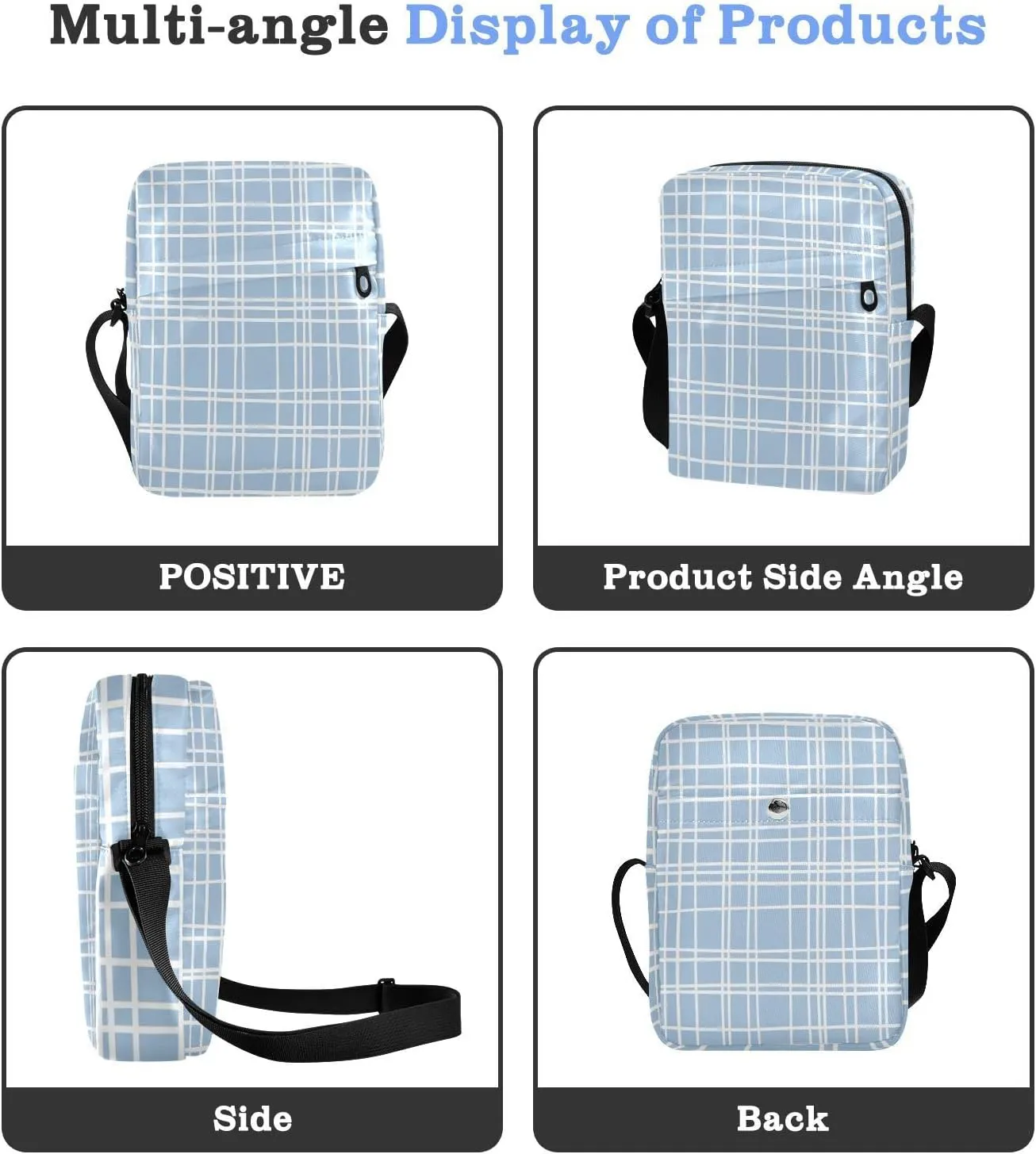 Oyihfvs Messenger Bag, Men's Crossbody Bag, Women's Crossbody Bag with Adjustable Strap