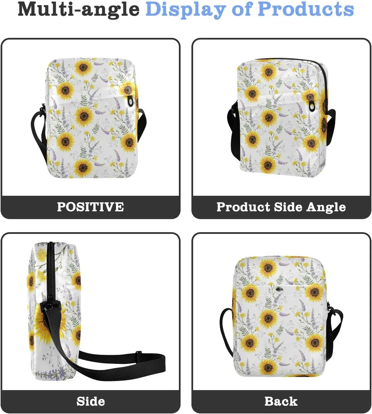 Oyihfvs Messenger Bag, Men's Crossbody Bag, Women's Crossbody Bag with Adjustable Strap