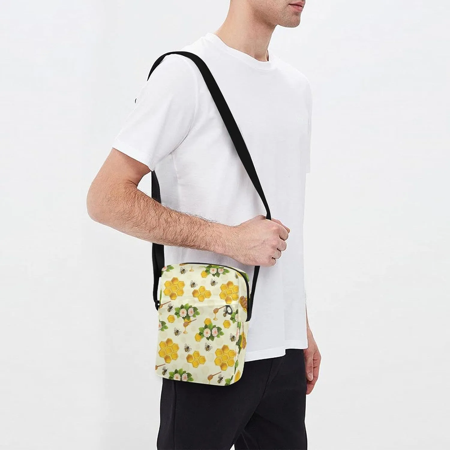 Oyihfvs Messenger Bag, Men's Crossbody Bag, Women's Crossbody Bag with Adjustable Strap