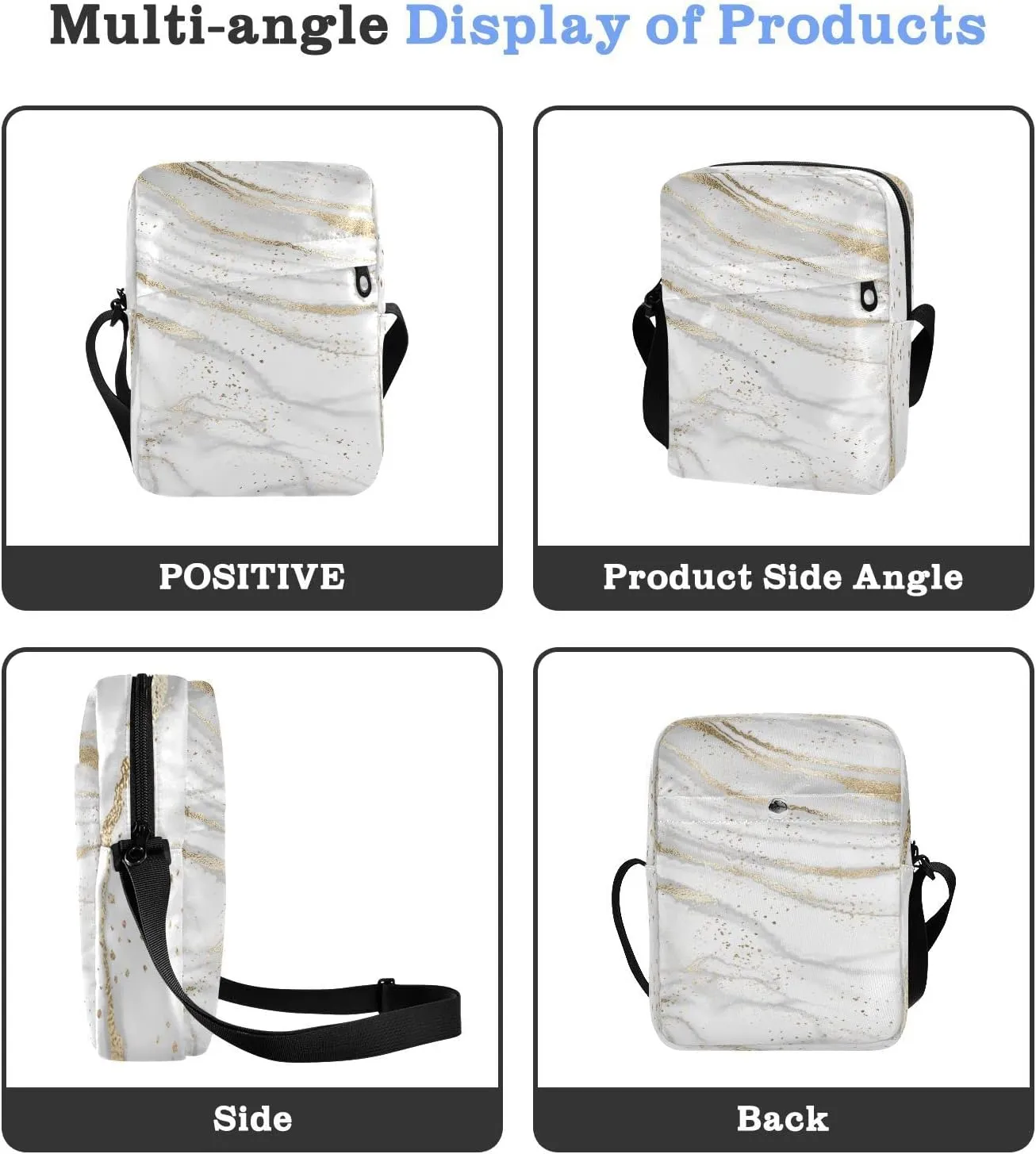 Oyihfvs Messenger Bag, Men's Crossbody Bag, Women's Crossbody Bag with Adjustable Strap