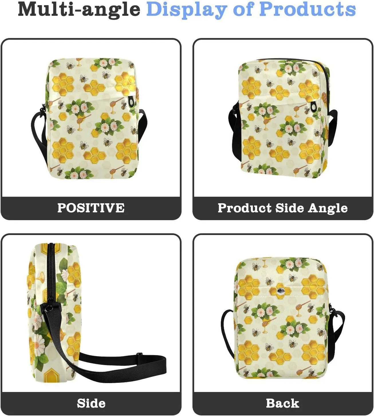 Oyihfvs Messenger Bag, Men's Crossbody Bag, Women's Crossbody Bag with Adjustable Strap