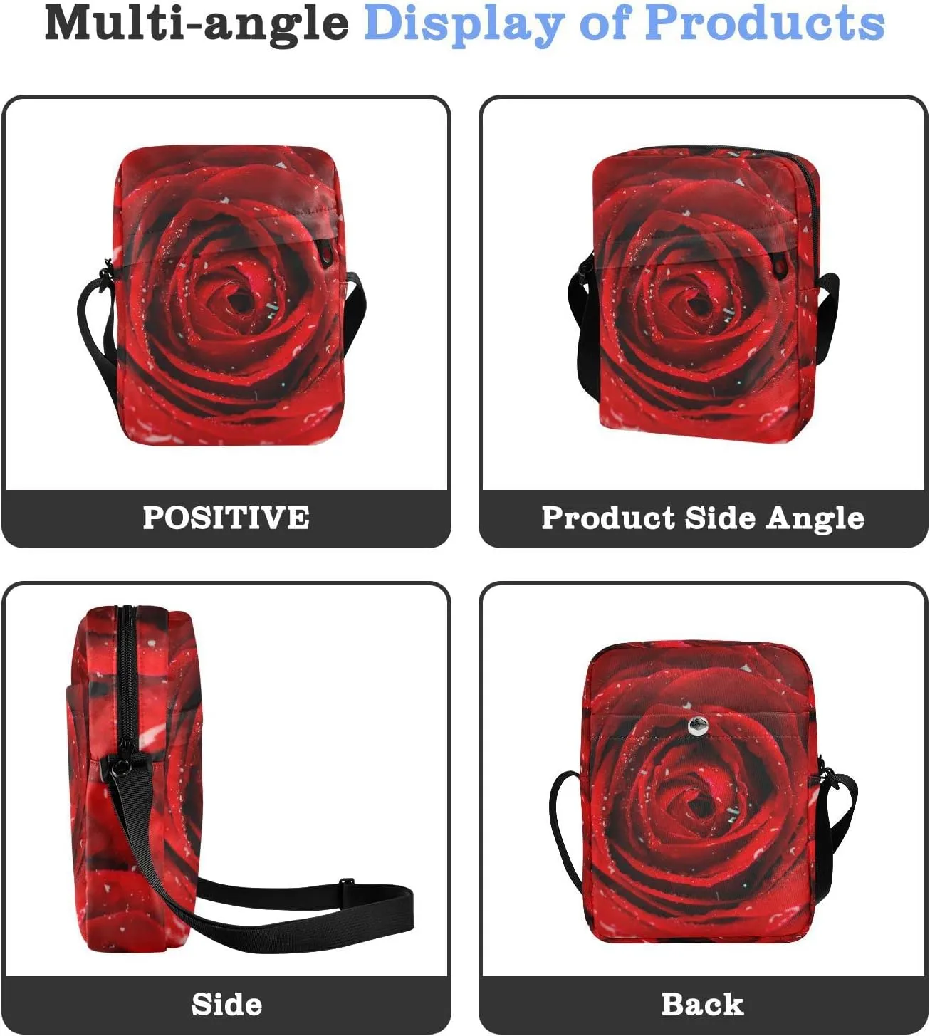 Oyihfvs Messenger Bag, Men's Crossbody Bag, Women's Crossbody Bag with Adjustable Strap