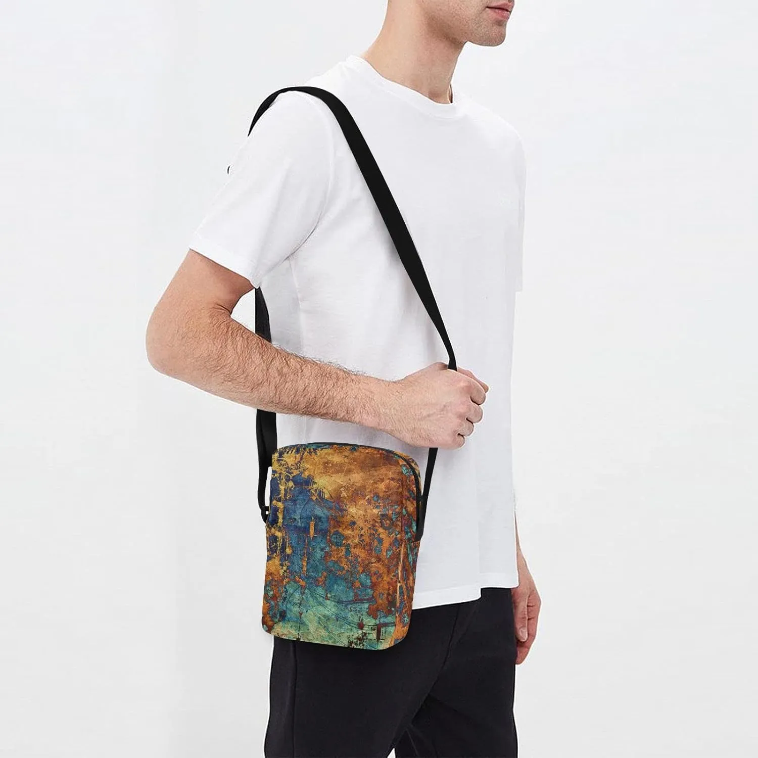 Oyihfvs Messenger Bag, Men's Crossbody Bag, Women's Crossbody Bag with Adjustable Strap