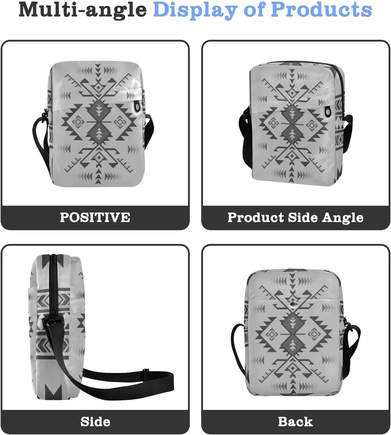 Oyihfvs Messenger Bag, Men's Crossbody Bag, Women's Crossbody Bag with Adjustable Strap