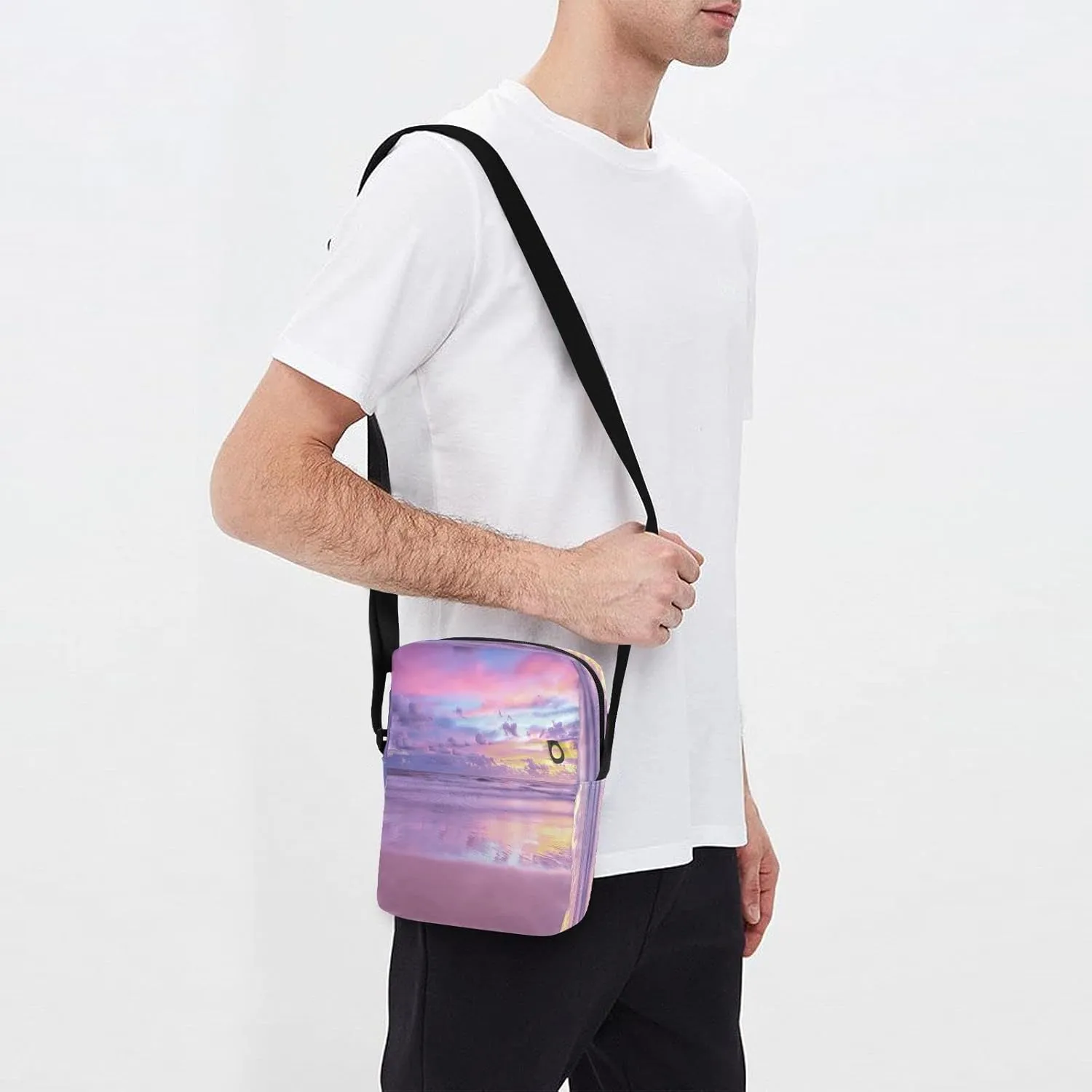 Oyihfvs Messenger Bag, Men's Crossbody Bag, Women's Crossbody Bag with Adjustable Strap