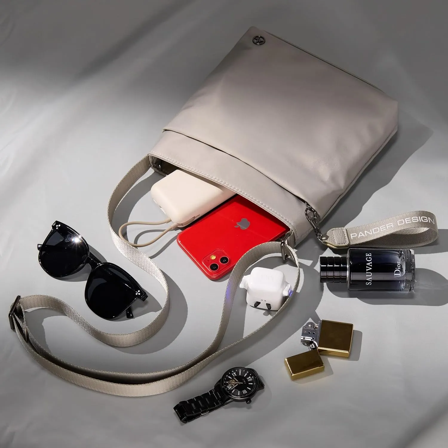 Pander Nylon Small Women's Crossbody Bag Purse with Adjustable Shoulder Strap, Perfect Travel Accessory for Any Women.