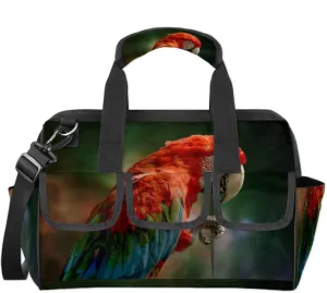 Parrot Beak Claws Tool Bag for Men Women Heavy Duty Multi-Pockets Wide Mouth Tool Tote Waterproof Tool Bag Organizer with Adjustable Shoulder Strap