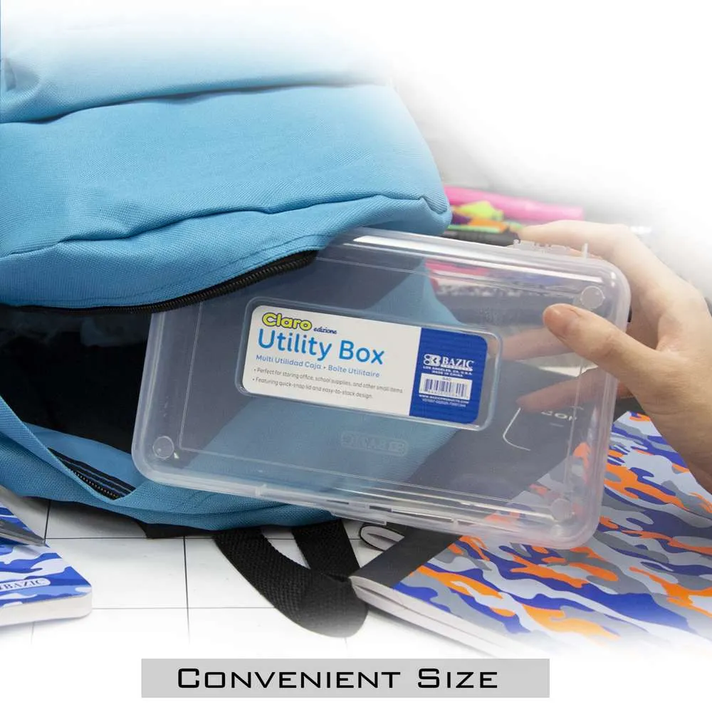 Pencil Case Multipurpose Utility Box - Clear