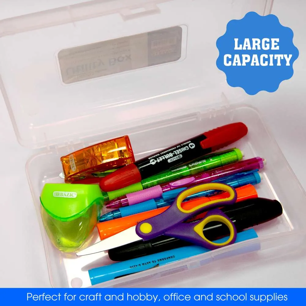 Pencil Case Multipurpose Utility Box - Clear