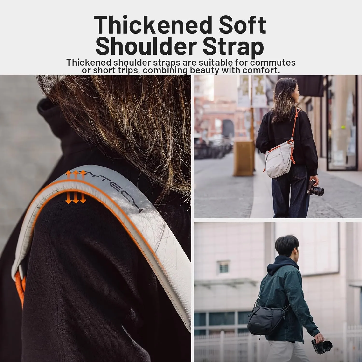 PGYTECH OneGo Rope Strap Camera Bag – Multifunctional Shoulder Bag for Urban Photographers. Compact Camera Bag Compatible with Sony/Canon/Nikon/Mirrorless Cameras, Lilac