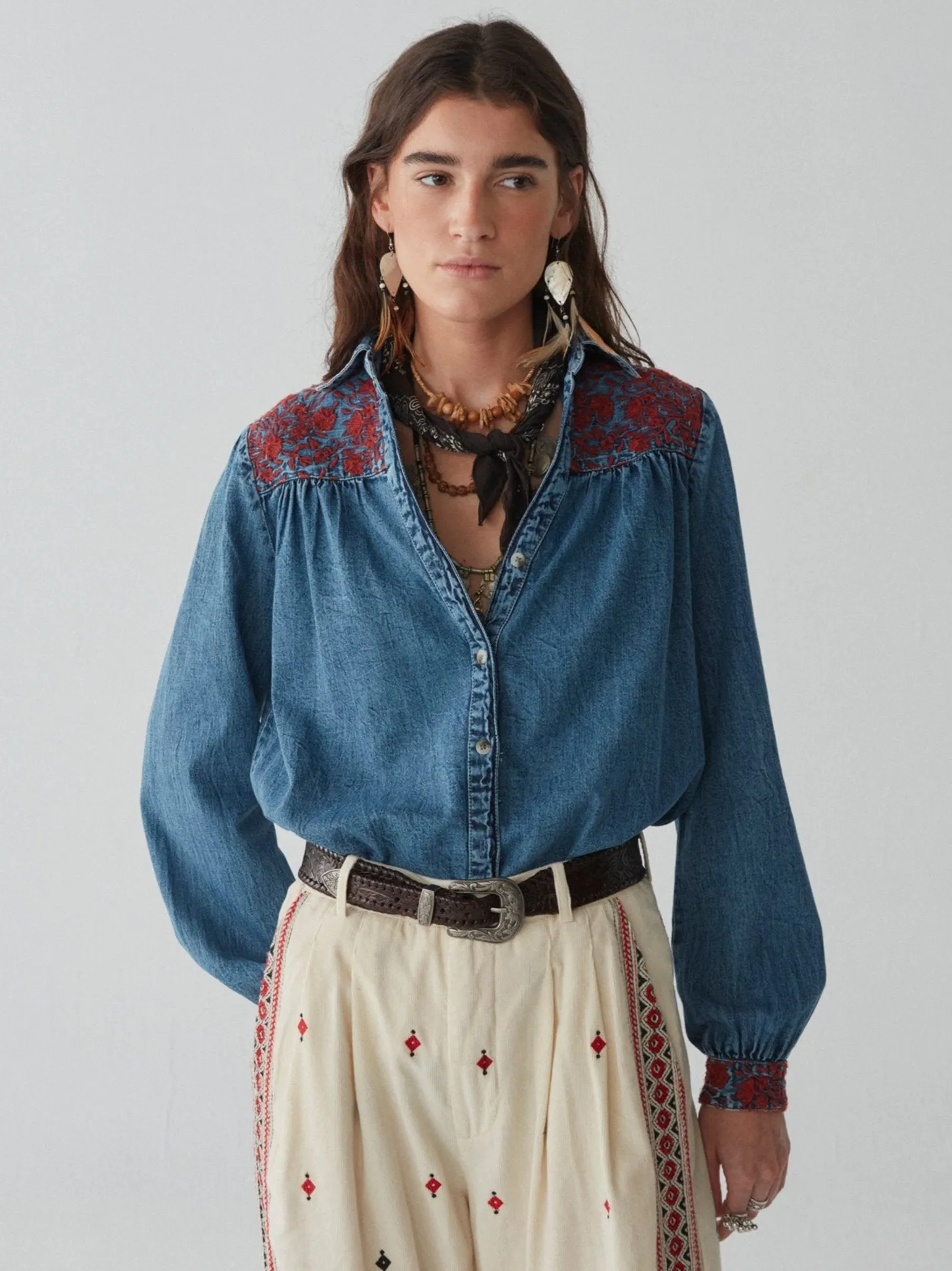 Phoebe Blouse - Blue Moon