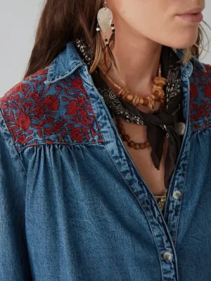 Phoebe Blouse - Blue Moon