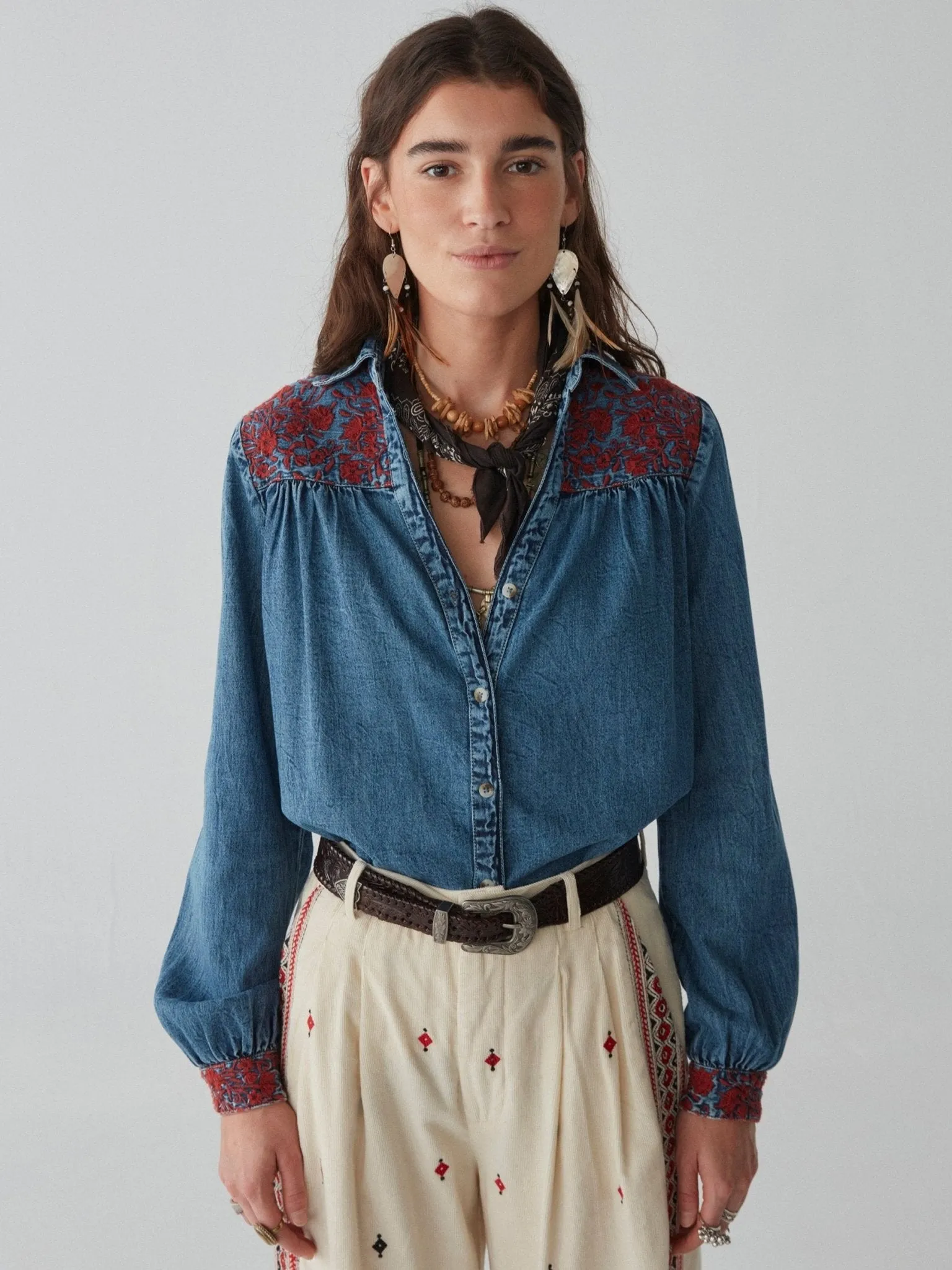 Phoebe Blouse - Blue Moon