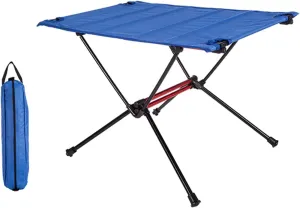 pistro Aluminum Portable Folding Camping Table with Carrying Bag Included, Camp Table Perfect for Camping, Fishing, Picnics, Backpacking, Backyard