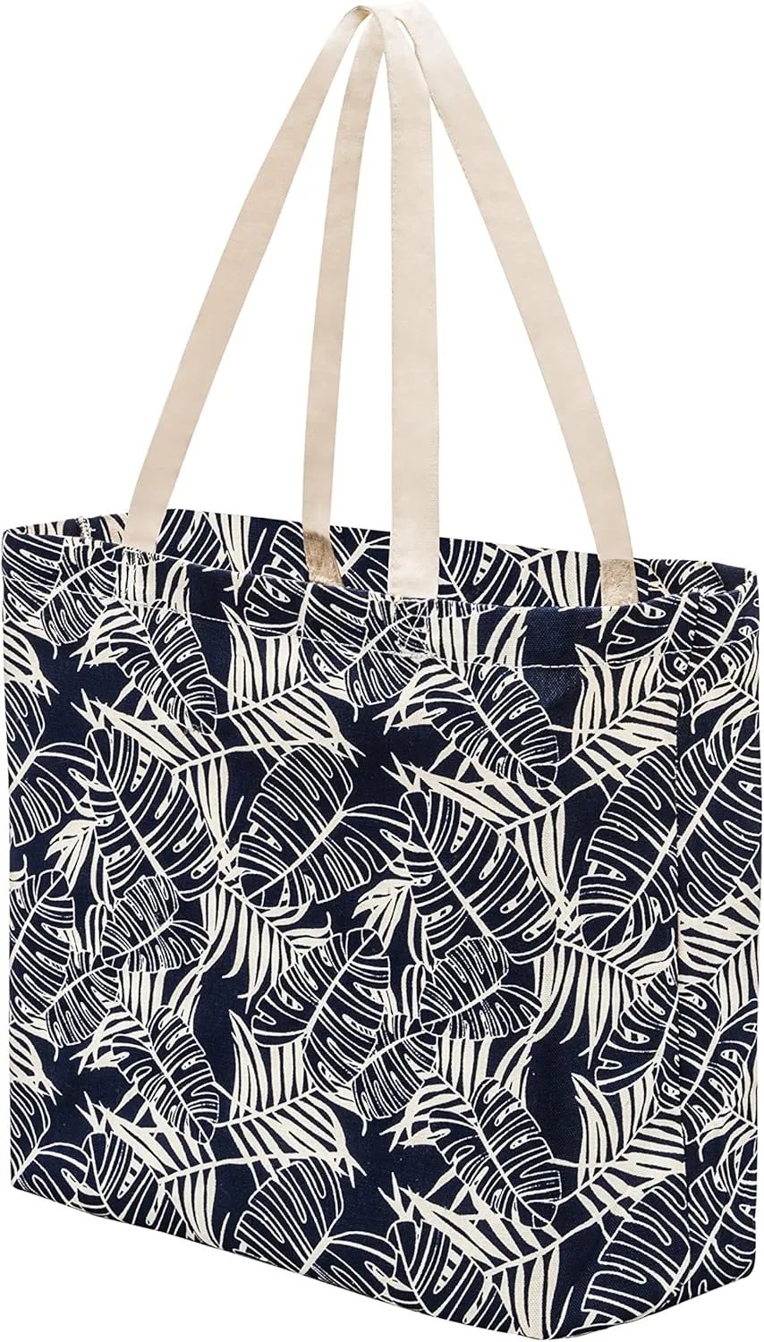 PLANET E Made in USA Reusable Cotton Canvas Shoulder Tote Grocery Shopping Bags