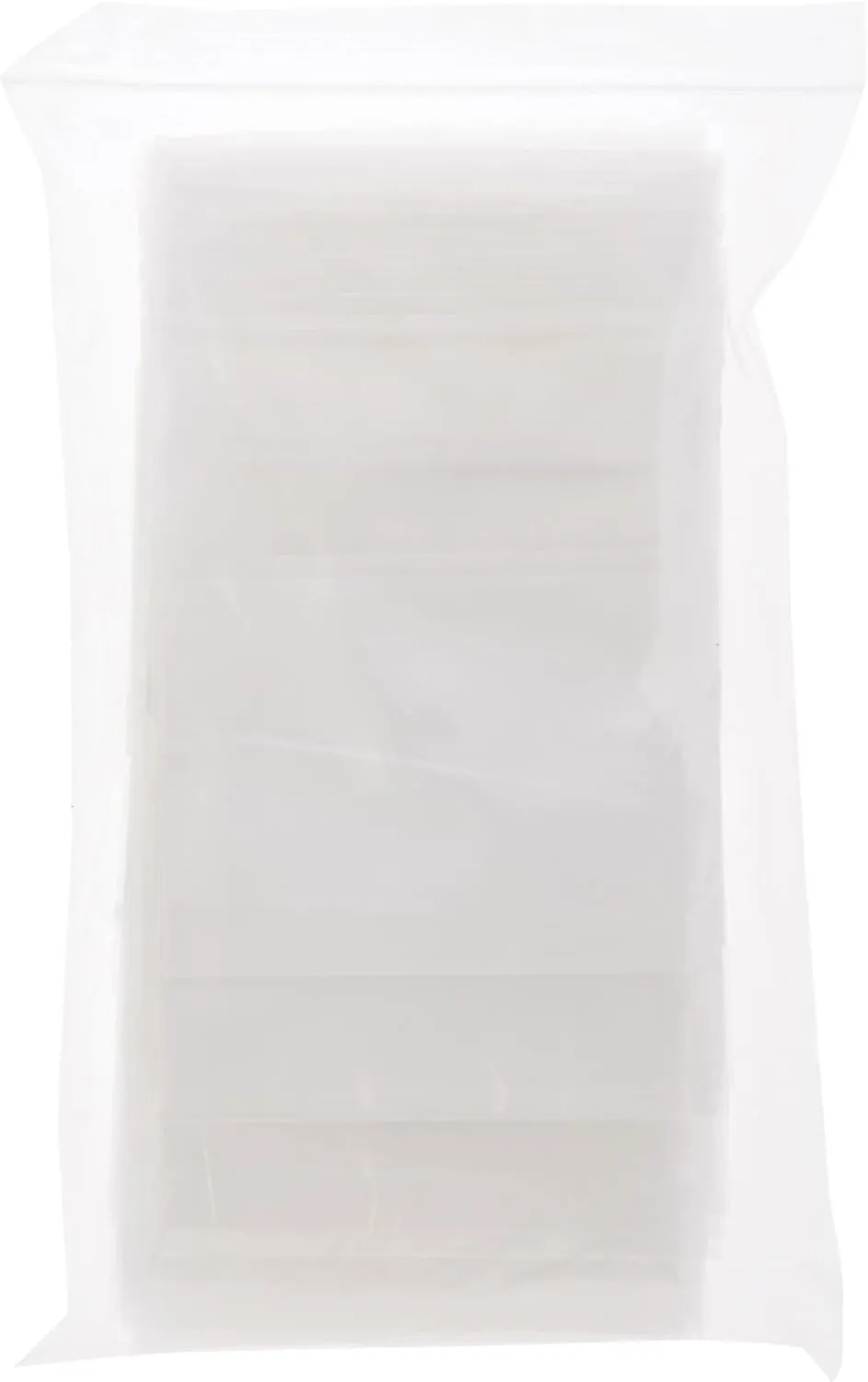 Plymor 5" x 7" (Pack of 100), 6 Mil Industrial Duty White-Block Zipper Reclosable Plastic Bags
