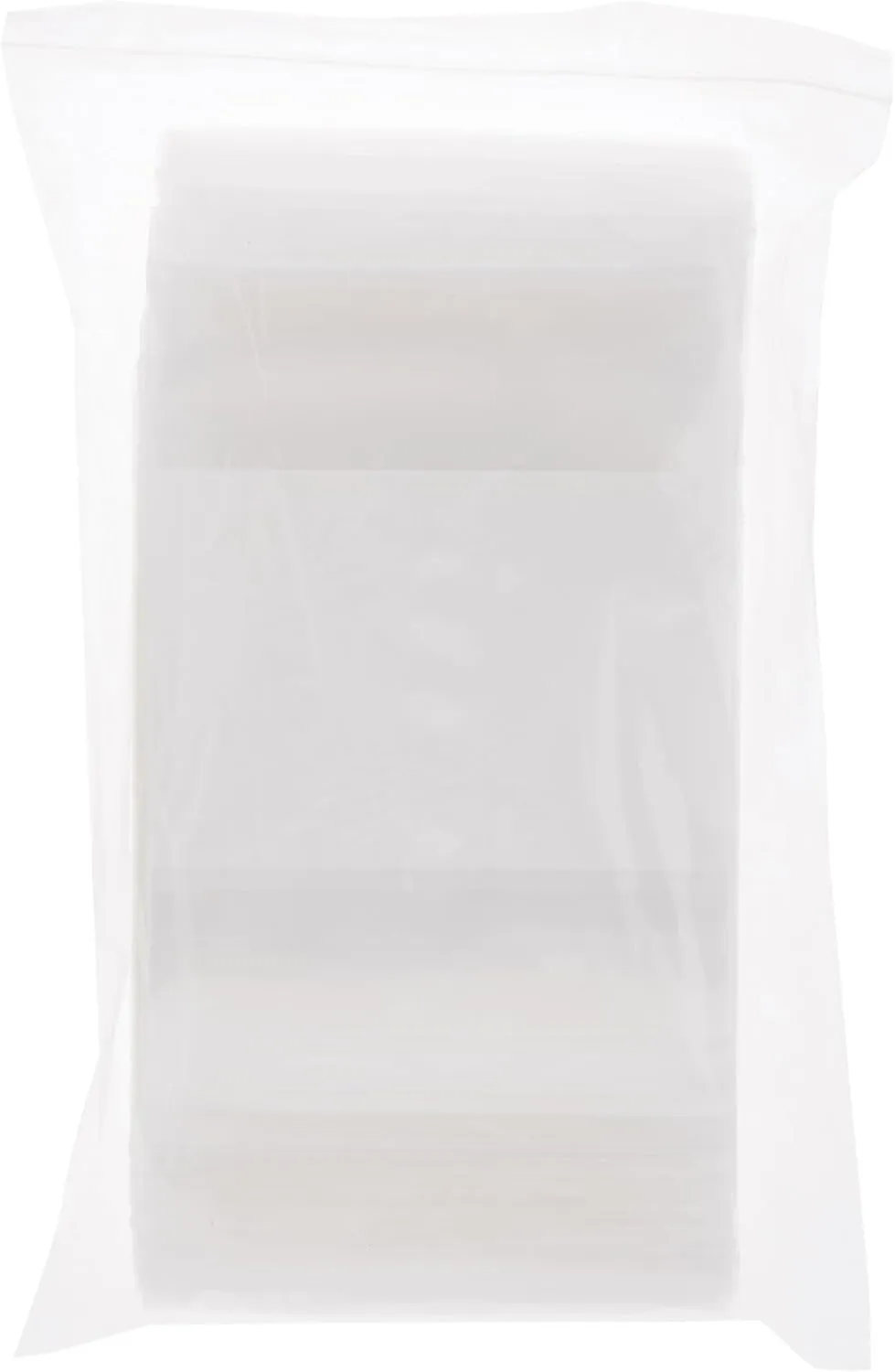 Plymor 6" x 8" (Pack of 100), 6 Mil Industrial Duty White-Block Zipper Reclosable Plastic Bags