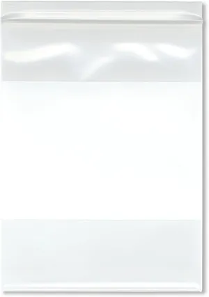 Plymor 6" x 8" (Pack of 100), 6 Mil Industrial Duty White-Block Zipper Reclosable Plastic Bags