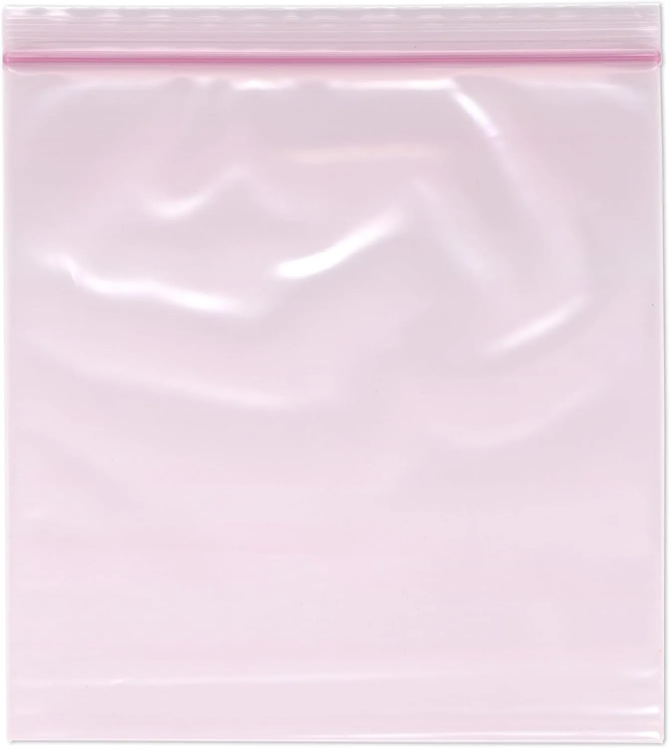 Plymor 8" x 8" (Pack of 100), 4 Mil Heavy Duty Anti-Static Zipper Reclosable Plastic Bags