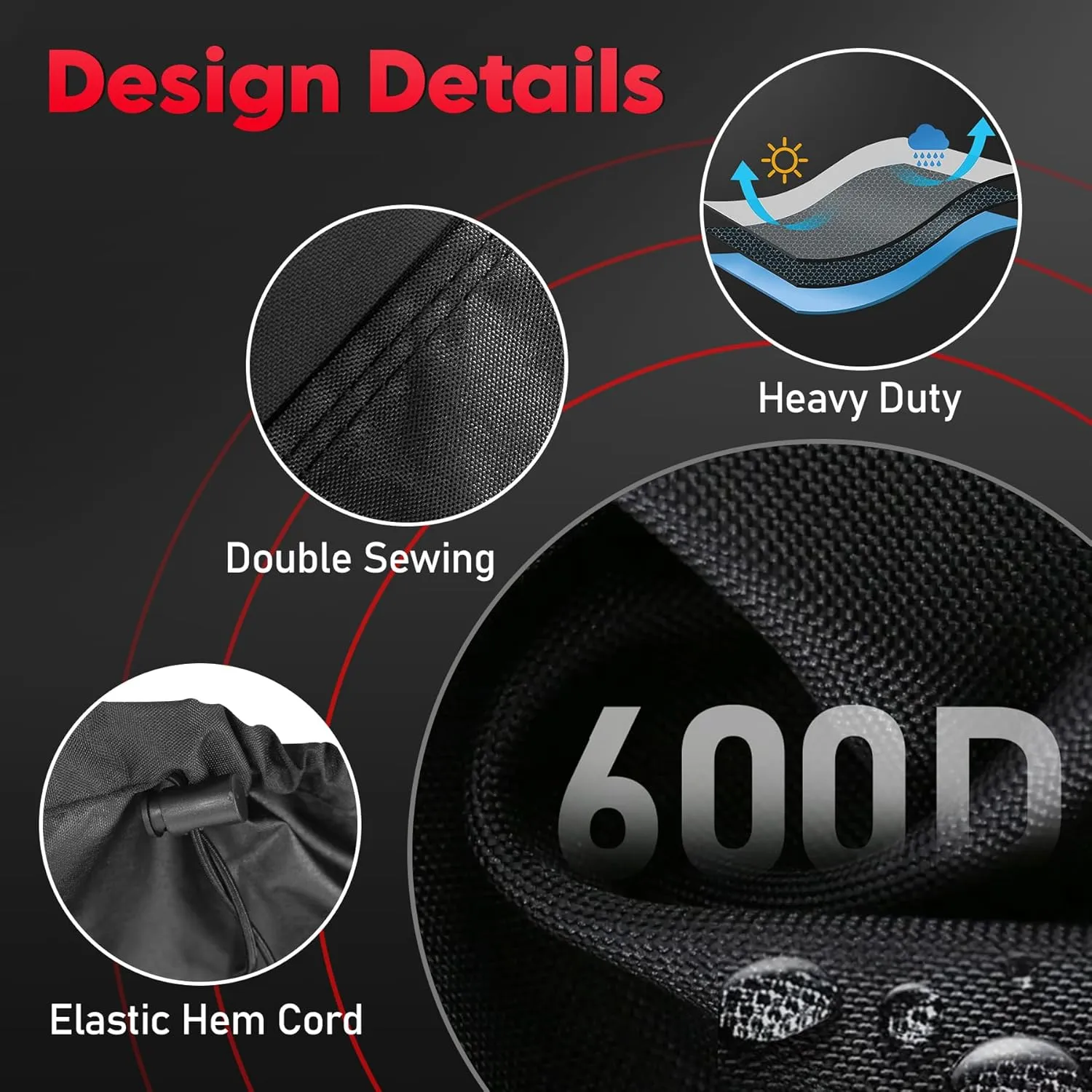 Pool Table Cover - Billiard Table Covers, 600D Waterproof Covers for Billiard Pool Table, Heavy Duty Scratched-Free UV Protection Snooker Furniture Table Cover - 8 Feet