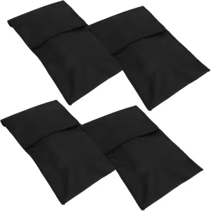 POPETPOP 4pcs Bake Bag Grilling Holder Pouch Utensil Shoulder Bag Storage Barbecue Outdoor Grill Portable Case Travel Accessories Tool Kits Electrical Maintenance Tool Bag Black