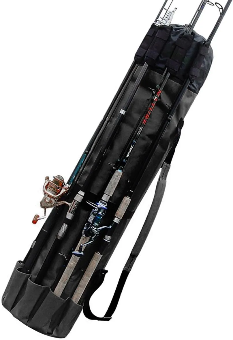 Portable Fishing Rod Bag Pole and Reel Carrier Storage Case Great Gift