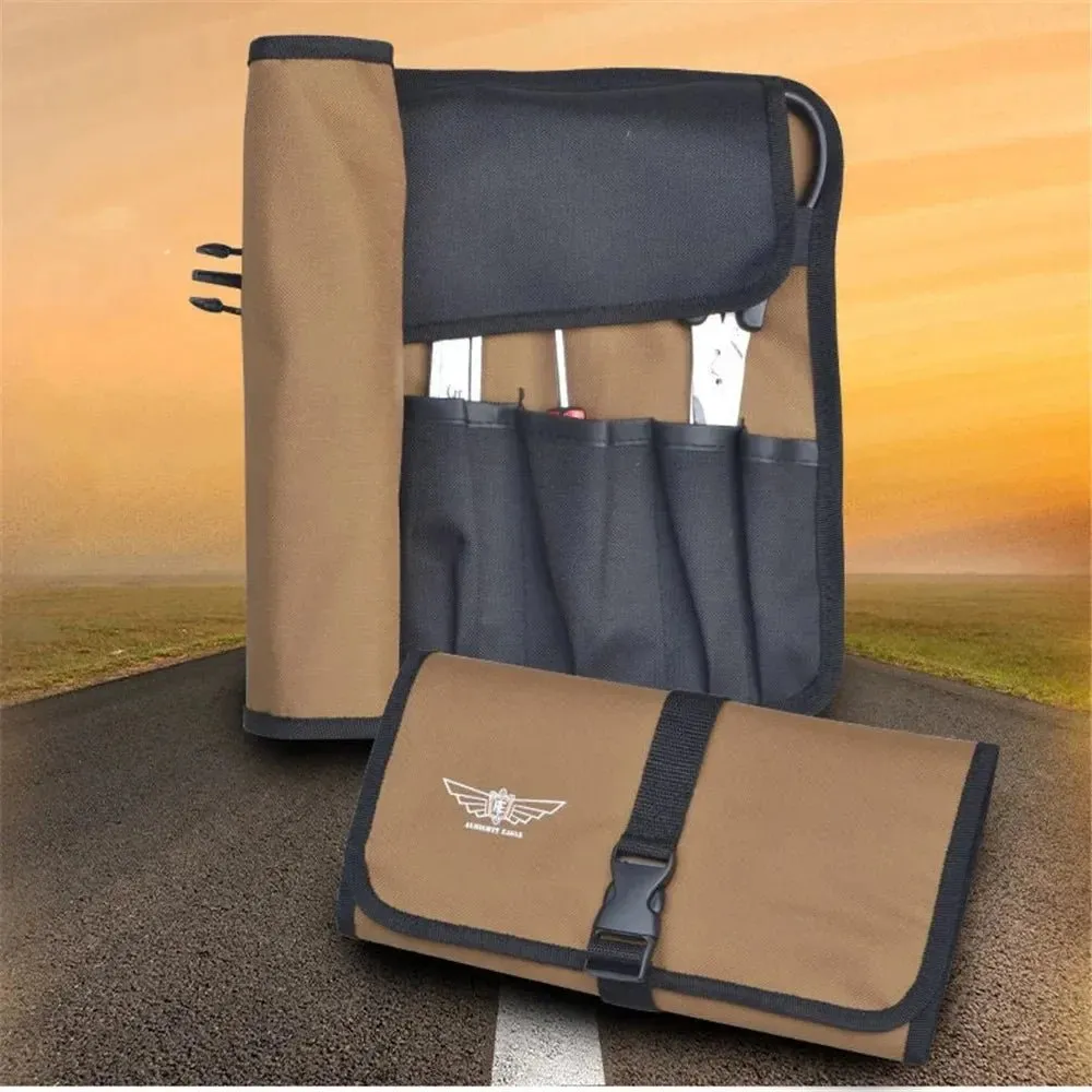 Portable Oxford Cloth Tool Roll Bag – Foldable & Heavy-Duty Storage Organizer