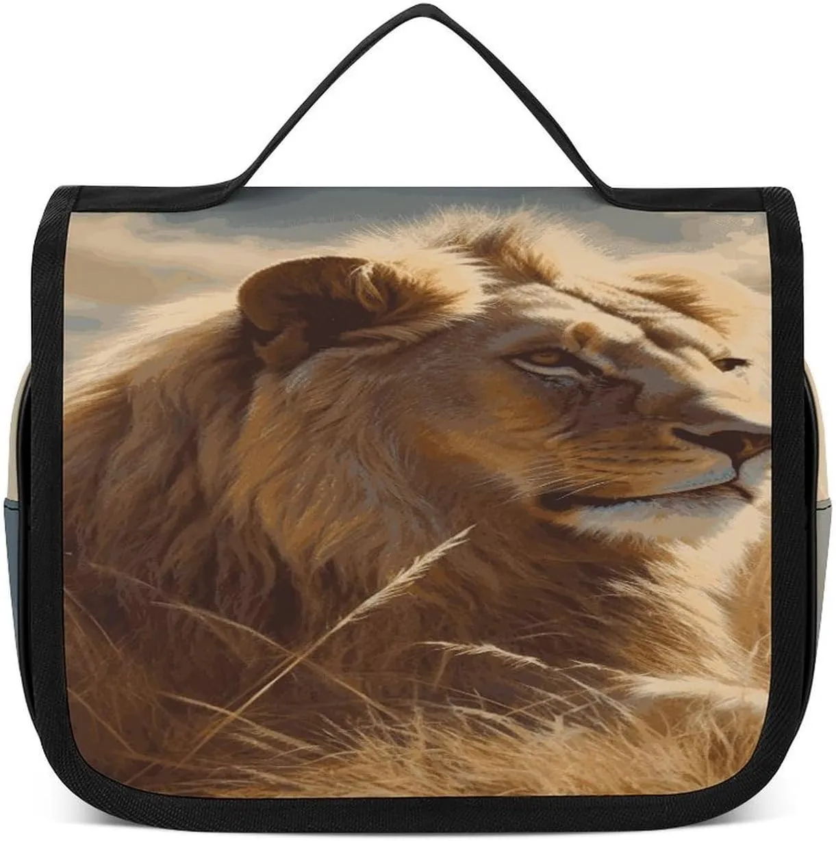 Prairie Lion Toiletry Bag For Women Waterproof Travel Cosmetic Bags Bathroom Hanging Storage Bag