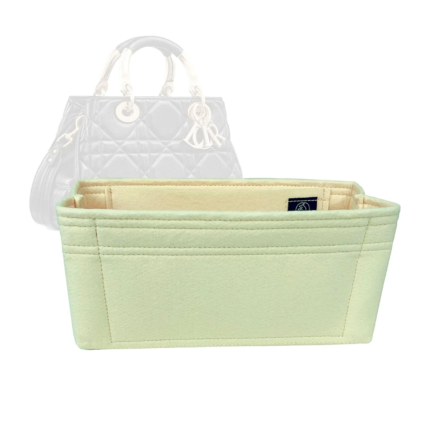 Premium Bag Organizer for Dior The Lady 95.22 Bag Small (Bag Length: 25.5cm / 10″) (Handmade/20 Color Options)
