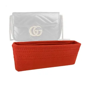 Premium Bag Organizer for Gucci GG Marmont Matelasse Shoulder Bag [Super Mini, Mini, Small, Medium](Handmade/20 Color Options) [Purse Organiser, Liner, Insert, Shaper]