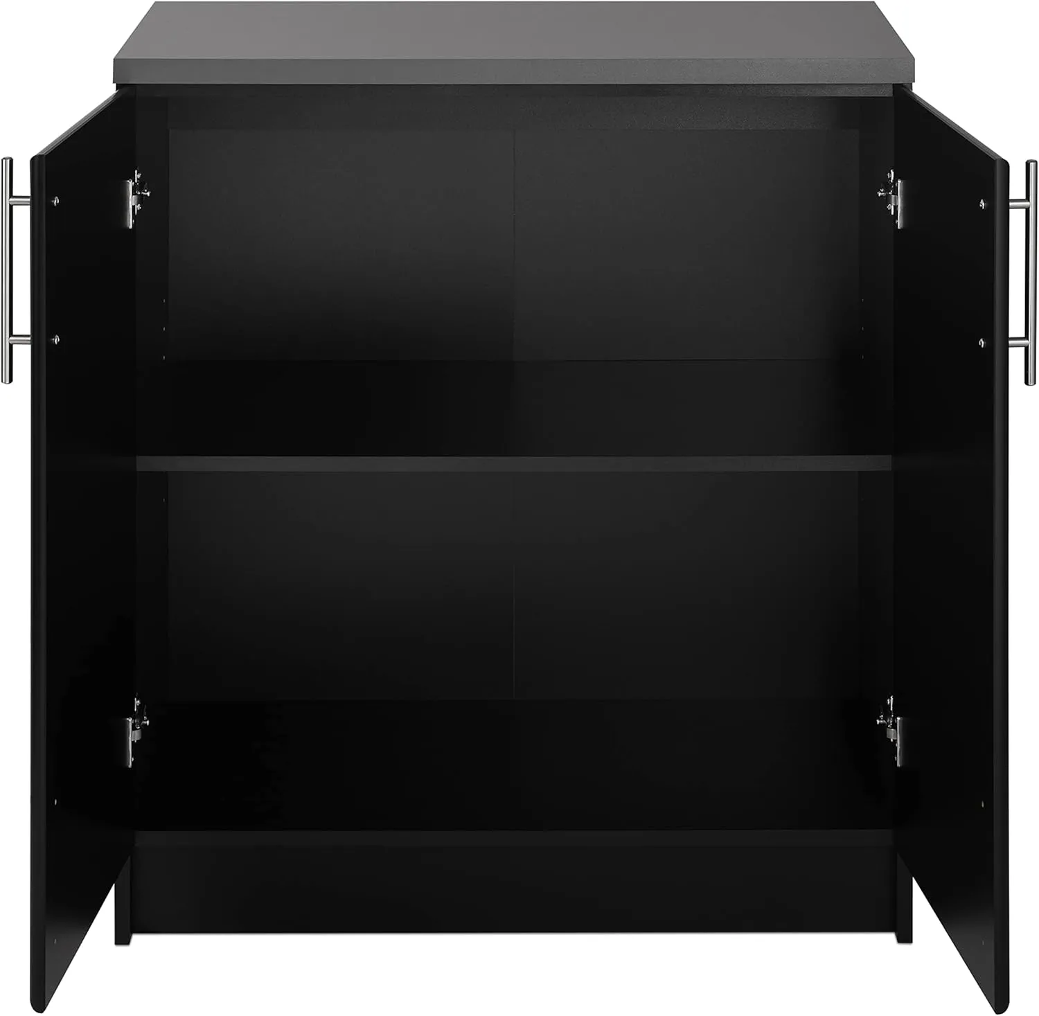 Prepac Elite 32" Storage Cabinet, Black Storage Cabinet, Base Cabinet, Bathroom Cabinet with 1 Adjustable Shelf 18" D x 32" W x 36" H, BEB-3216