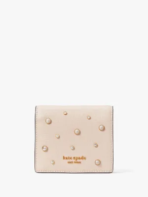 Purl Embellished Small Bifold Wallet