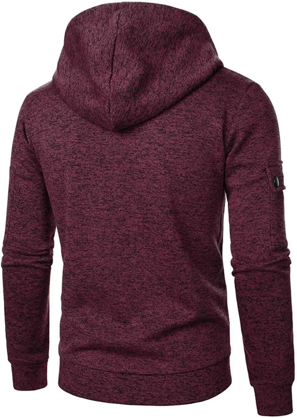 Quarter Zip Pullover Top for Men Tactical Cargo Hoodies Casual Long Sleeve Workout Hipster Athletic Hooded Sweatshirt