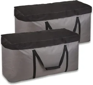 Rachmi 2 Pack Cushion Storage Bag (152 Gal x2) 60 Inch with Zipper & Padded Handle, Outdoor Oversized Heavy Duty 600D Water-Resistant Moving Bag, (60" Wx20 Dx29 H, Extra Large)
