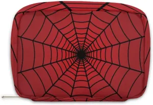Red Web Travel Toiletry Bag for Kids, Cute Small Makeup Pouch for Boys Girls, Waterproof Wash Bag Cosmetic Weekender Bag Toddler Traveling Toiletries